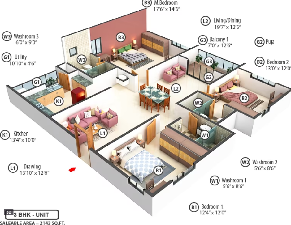 Regent floor plan layout